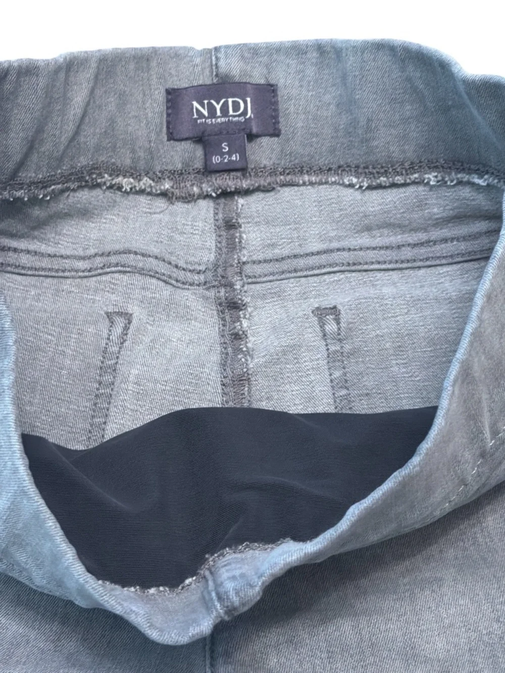 NYDJ Gray Pull On Bootcut Jeans Stretch Boho Y2K Comfy Chic